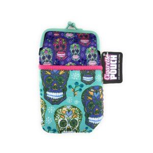 Colorful & Fun Neoprene Cigarette Pouch with Snap Clasp Closure